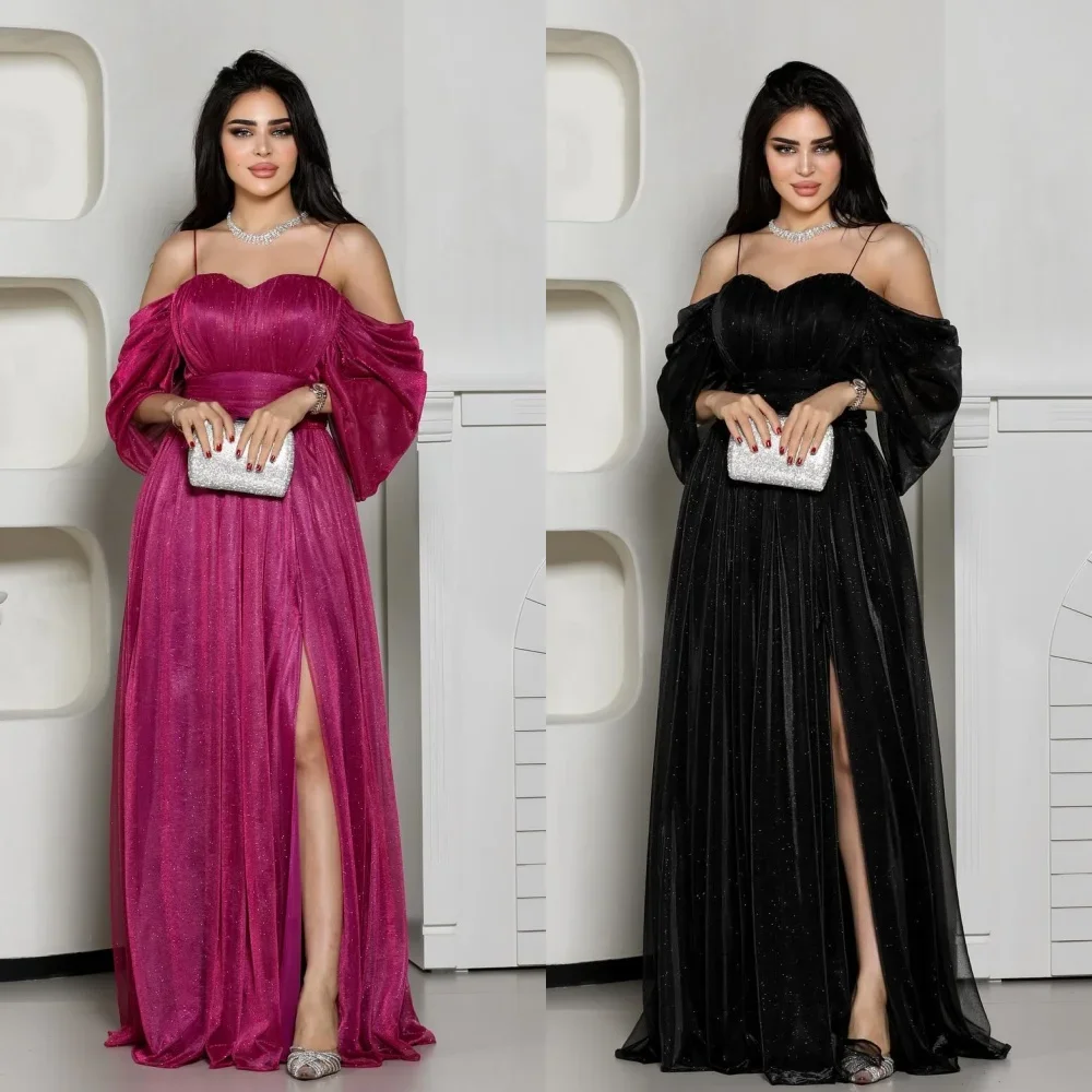 Customized Net Draped Sequined Party A-line Off-the-shoulder Bespoke Occasion Gown Long Dresses
Customized Net Draped Sequined Party A-line Off-the-shoulder Bespoke Occasion Gown Long Dresses