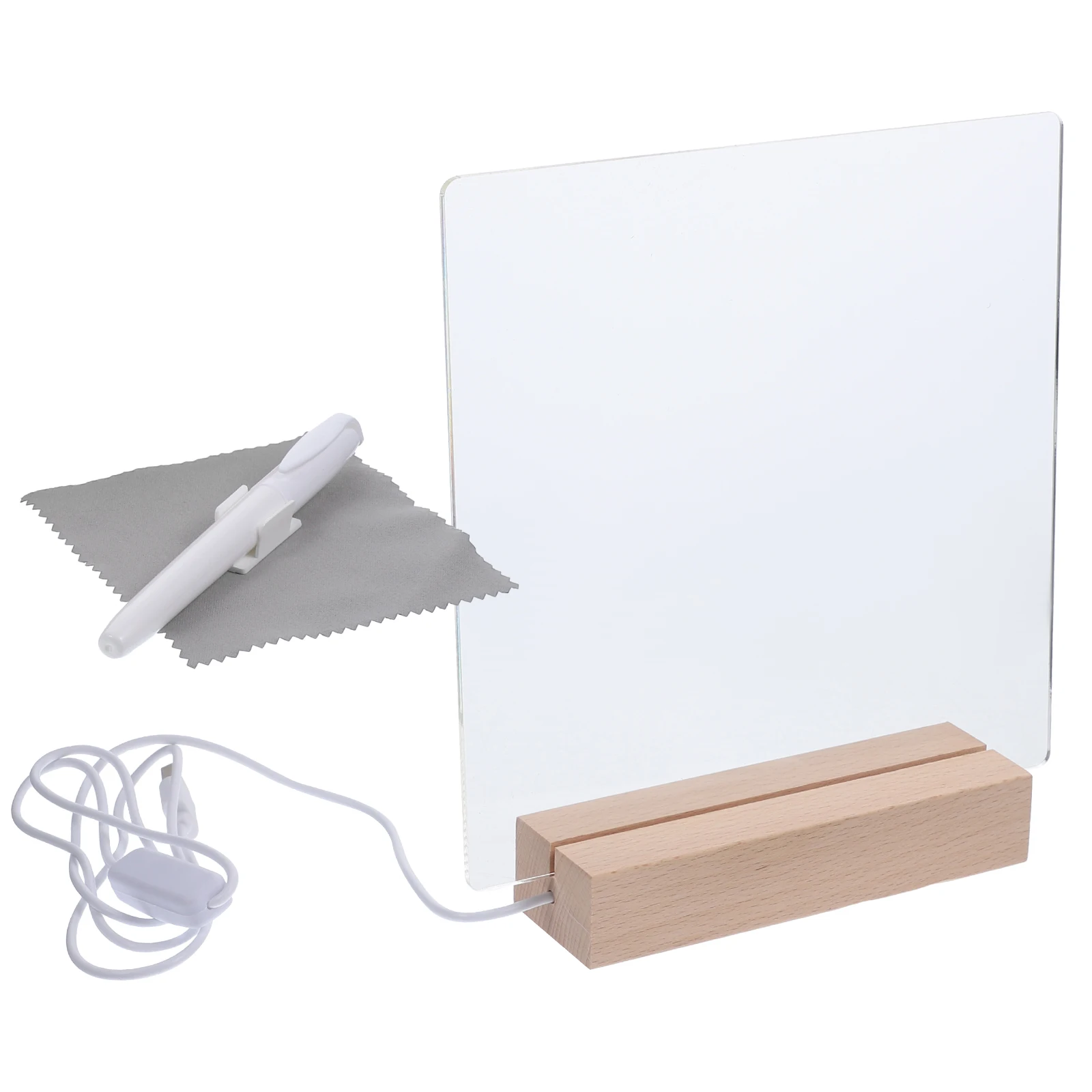 Work Desk Acrylic Note Board Writing Glow Dry Erase Boards with Lights Luminous Memo Message Transparent Erasable Office
Work Desk Acrylic Note Board Writing Glow Dry Erase Boards with Lights Luminous Memo Message Transparent Erasable Office