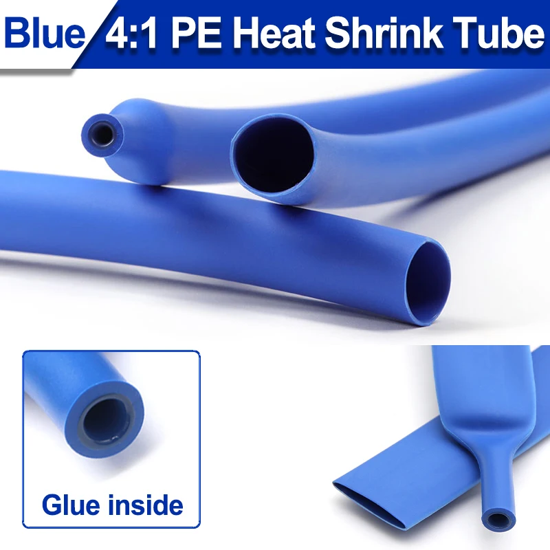 Blue 4:1 Heat Shrink Tube With Glue Diameter 4/6/8~16mm Dual Wall Thermoretractile Tube Cable Shrink Wrap Sleeving 1~50 meters
Blue 4:1 Heat Shrink Tube With Glue Diameter 4/6/8~16mm Dual Wall Thermoretractile Tube Cable Shrink Wrap Sleeving 1~50 meters