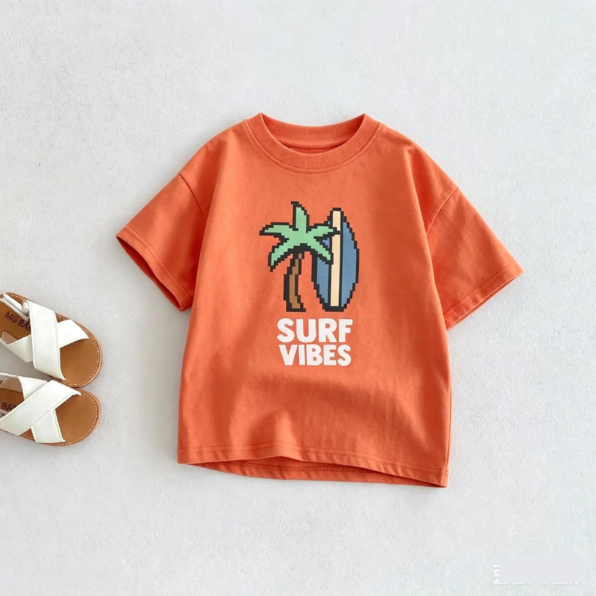 T-shirt For Children's Clothes Summer Printed Cartoon Fashion Short Sleeve Tops Tees Girls Boys Casual Versatile Crewneck Tshirt
T-shirt For Children's Clothes Summer Printed Cartoon Fashion Short Sleeve Tops Tees Girls Boys Casual Versatile Crewneck Tshirt