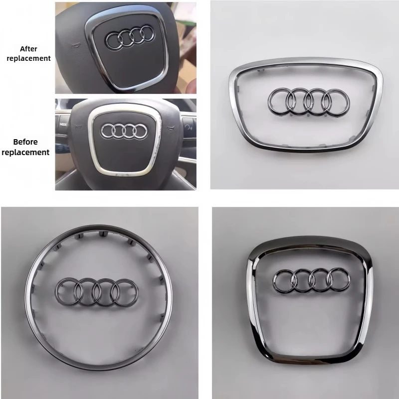 Automobile Steering Wheel Logo Bright Frame Strip Electroplated Car Logo Sticker For Audi A3 A4 B8 8P B9 8V A5 A6 C7 A7 Q3 Q5 Q7
Automobile Steering Wheel Logo Bright Frame Strip Electroplated Car Logo Sticker For Audi A3 A4 B8 8P B9 8V A5 A6 C7 A7 Q3 Q5 Q7