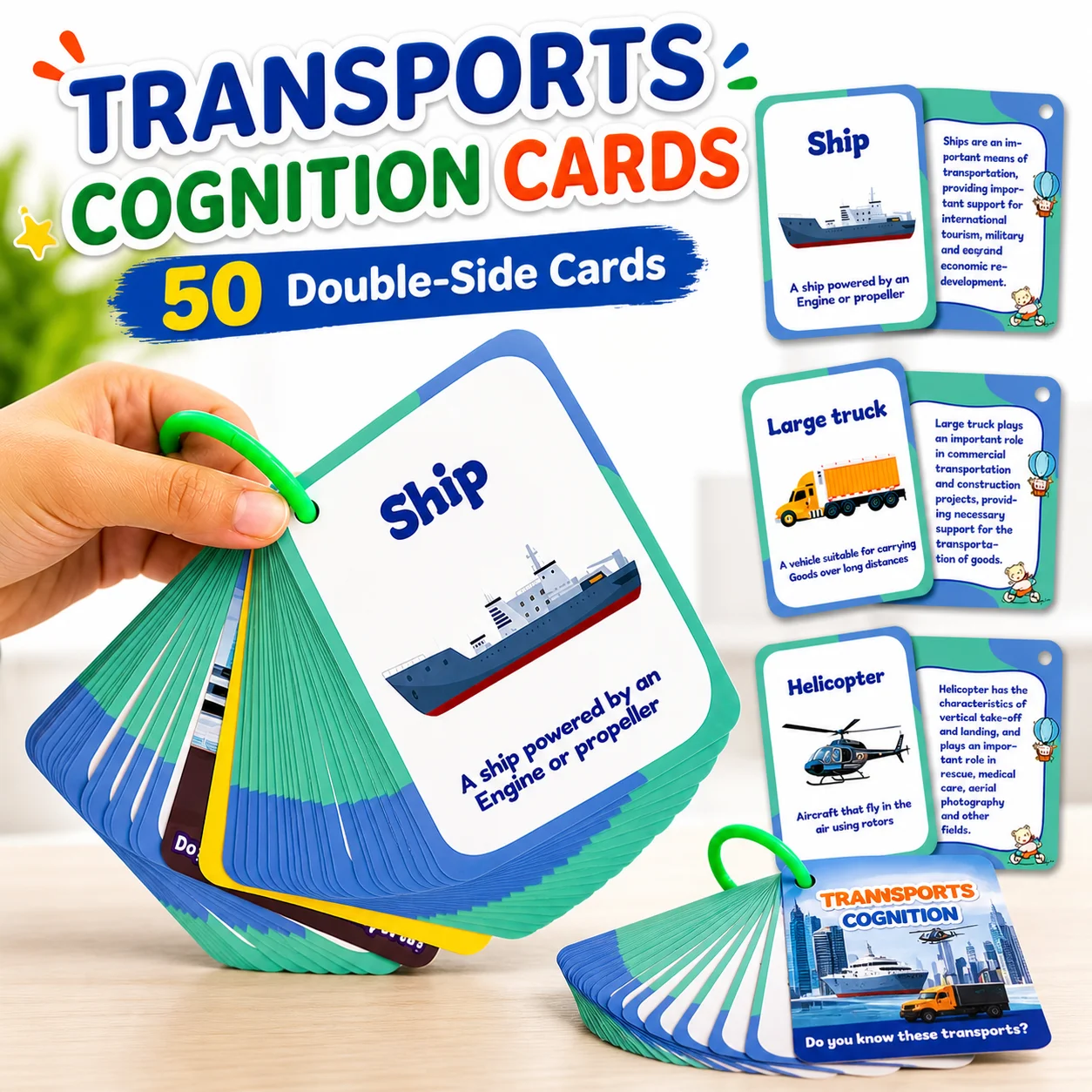 Transports English Flashcards Teaching Aids Transportation & Vehicles Vocabulary Early Elementary Educational Cards for Kids
Transports English Flashcards Teaching Aids Transportation & Vehicles Vocabulary Early Elementary Educational Cards for Kids