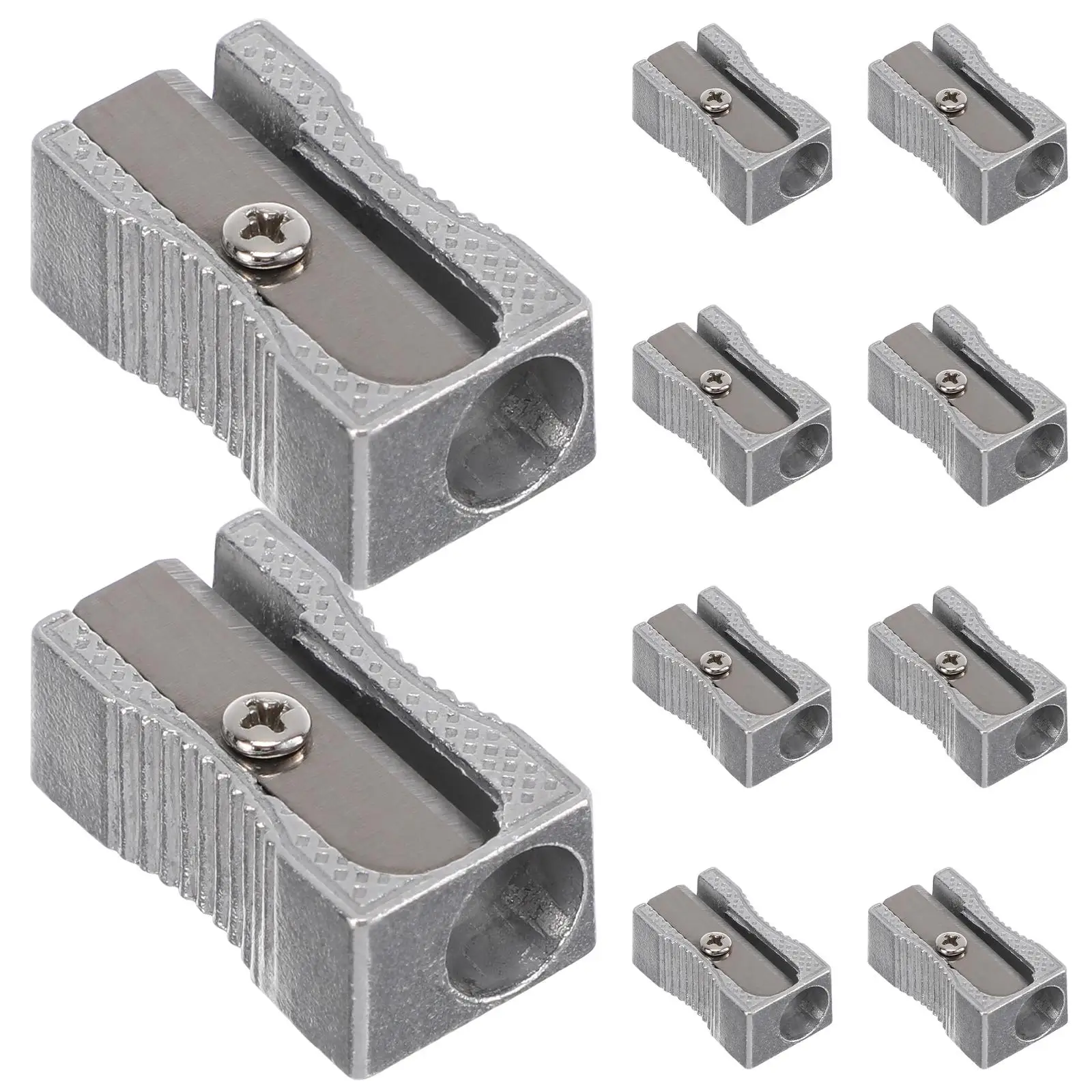 Metal Pencil Sharpener One Hole H held Manual for Graphite Wood Pencils Blades Easy to Carry Small Size
Metal Pencil Sharpener One Hole H held Manual for Graphite Wood Pencils Blades Easy to Carry Small Size