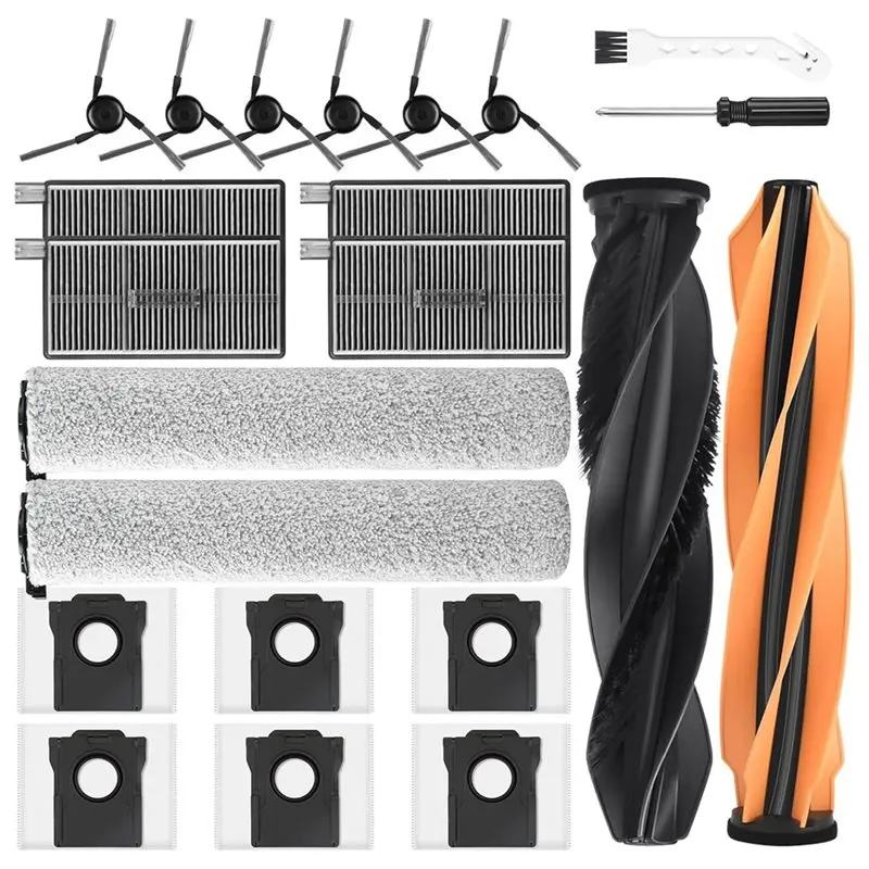 【PLAISIR】Комплект сменных аксессуаров для Dreame Aqua10 Ultra, 22 шт.: щетки, фильтры, мешки для пыли, ролики, запчасти для робота-пылесоса
【PLAISIR】Комплект сменных аксессуаров для Dreame Aqua10 Ultra, 22 шт.: щетки, фильтры, мешки для пыли, ролики, запчасти для робота-пылесоса