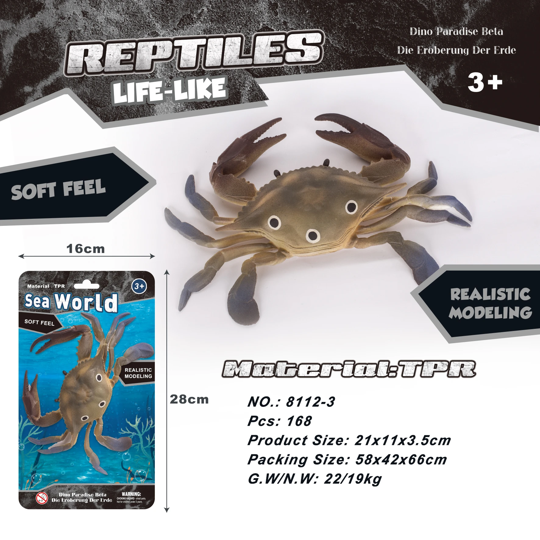 Str Relief Simulation Toy Crab ark Snake Model Children's Plaything Animal Insect Ornament Prank Plaything Static Model
Str Relief Simulation Toy Crab ark Snake Model Children's Plaything Animal Insect Ornament Prank Plaything Static Model