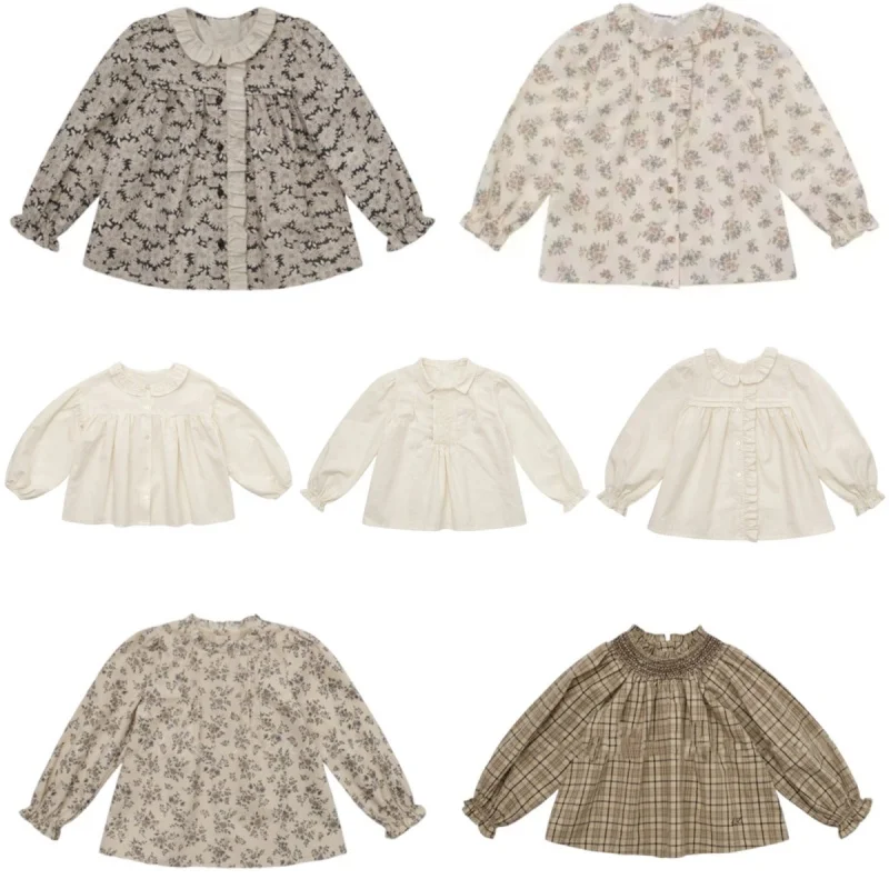 New 25 Children's Autumn/Winter Lou New Girl's Versatile Long Sleeve Shirt Cute Black Fungus Edge Small Floral Top
New 25 Children's Autumn/Winter Lou New Girl's Versatile Long Sleeve Shirt Cute Black Fungus Edge Small Floral Top