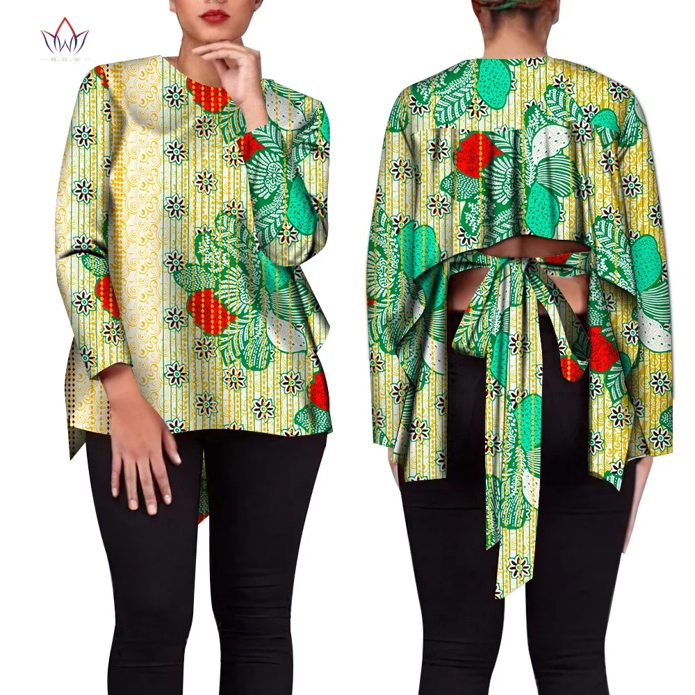 Bintarealwax African Clothes for Women Long Sleeves O Neck African Traditional Printed T-shirt Women Tops WY3580
Bintarealwax African Clothes for Women Long Sleeves O Neck African Traditional Printed T-shirt Women Tops WY3580