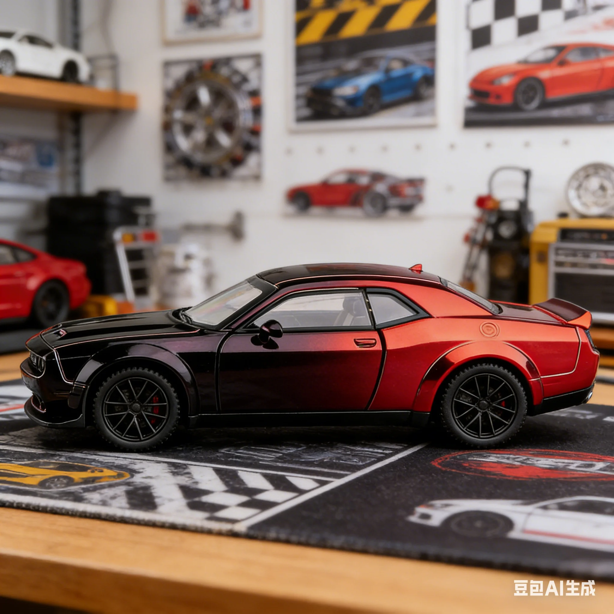 1:32 Dodge Hellcat Electroplated Alloy Model Car with Light & Sound
1:32 Dodge Hellcat Electroplated Alloy Model Car with Light & Sound