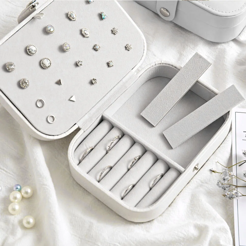Jewelry Storage Box White Travel Case Small Boxes for Women Girls Organizer Protection Ring Earring Necklace Bracelet
Jewelry Storage Box White Travel Case Small Boxes for Women Girls Organizer Protection Ring Earring Necklace Bracelet