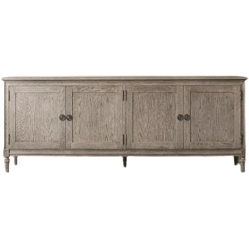 American Style Sideboard Cabinet 4-door TV Cabinet Customized Size Vintage solid wood furniture cabinet
American Style Sideboard Cabinet 4-door TV Cabinet Customized Size Vintage solid wood furniture cabinet