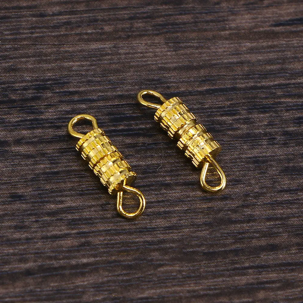 100Pcs Copper Barrel Screw Clasps for Jewelry Making Necklace Bracelet Anklet DIY Craft Accessories with Safety Lock Split Rings
100Pcs Copper Barrel Screw Clasps for Jewelry Making Necklace Bracelet Anklet DIY Craft Accessories with Safety Lock Split Rings