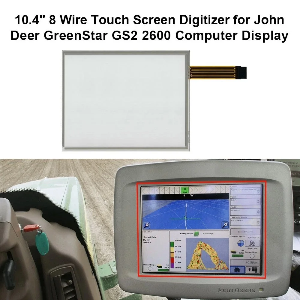 10.4" 8 Wire Touch Screen Digitizer for John Deer GreenStar GS2 2600 Monitor
10.4" 8 Wire Touch Screen Digitizer for John Deer GreenStar GS2 2600 Monitor