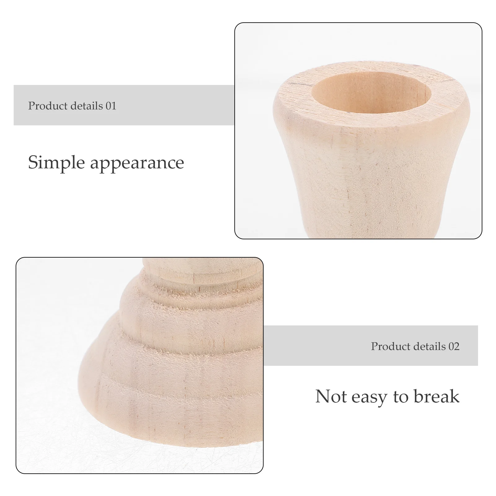 2Pcs Rustic Wooden Holders Small Vintage Candlestick Stand for Wedding Home Decor Natural Minimalist Decorative
2Pcs Rustic Wooden Holders Small Vintage Candlestick Stand for Wedding Home Decor Natural Minimalist Decorative