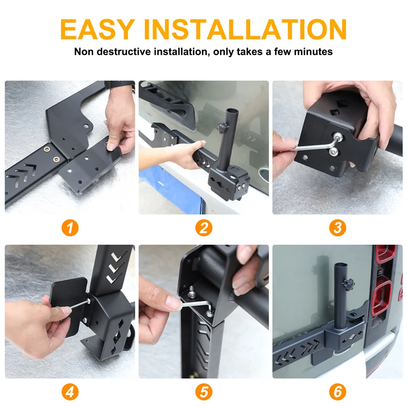 For Land Rover Defender 90 110 130 2020-2026+ carbon steel car tailgate flagpole antenna bracket car modification accessories
For Land Rover Defender 90 110 130 2020-2026+ carbon steel car tailgate flagpole antenna bracket car modification accessories