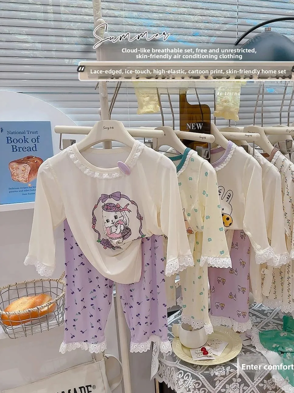 Children's Summer Comfortable Breathable Sleepwear Lace Trim Half Sleeve Pants Cotton Casual Sportswear Boys Girls Home Clothes
Children's Summer Comfortable Breathable Sleepwear Lace Trim Half Sleeve Pants Cotton Casual Sportswear Boys Girls Home Clothes