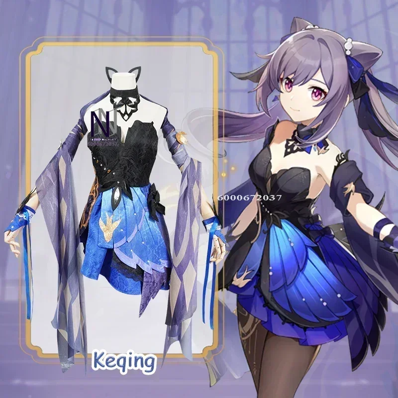 Game Genshin Impact Keqing Cosplay Costume Uniform Wig Anime Chinese Style Halloween Costumes Opulent Splendor New Skin Outfit
Game Genshin Impact Keqing Cosplay Costume Uniform Wig Anime Chinese Style Halloween Costumes Opulent Splendor New Skin Outfit