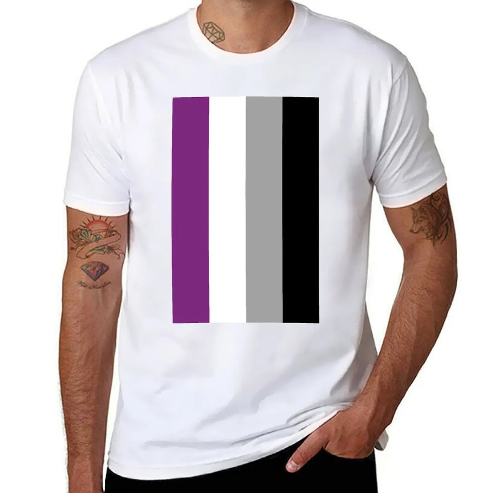 t 100% for cotton fit t t Asexual shirt Vertical shirts Pride shirts Flag slim T-Shirt man cotton pack
t 100% for cotton fit t t Asexual shirt Vertical shirts Pride shirts Flag slim T-Shirt man cotton pack