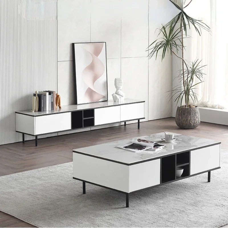 Stone Plate Modern Minimalist Stone Plate Living Room Home Solid Wood Coffee Table TV Cabinet Combination
Stone Plate Modern Minimalist Stone Plate Living Room Home Solid Wood Coffee Table TV Cabinet Combination