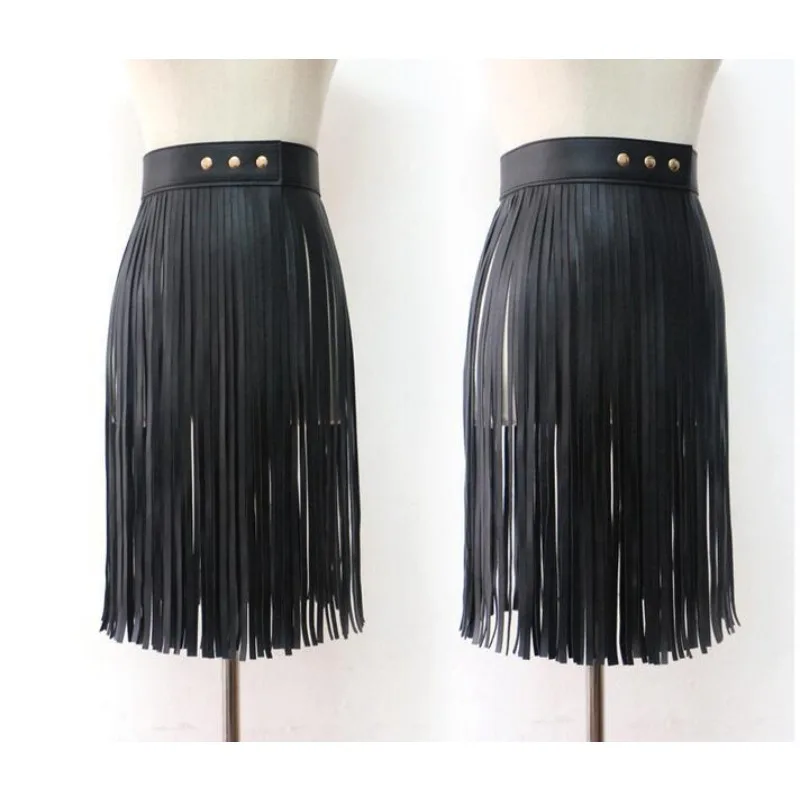 Женская универсальная регулируемая юбка из искусственной кожи с уплотнением на талии, длинная юбка с бахромой, женский ремень, пояс в цыганском стиле
Женская универсальная регулируемая юбка из искусственной кожи с уплотнением на талии, длинная юбка с бахромой, женский ремень, пояс в цыганском стиле