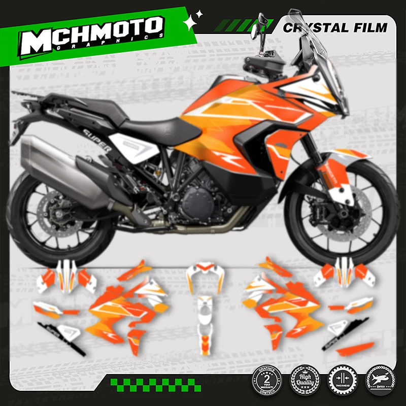MCHMFG Custom Team Graphics Background Orange Decals Stickers Kit for KTM ADV 1290 R S 2021 2022 2023
MCHMFG Custom Team Graphics Background Orange Decals Stickers Kit for KTM ADV 1290 R S 2021 2022 2023