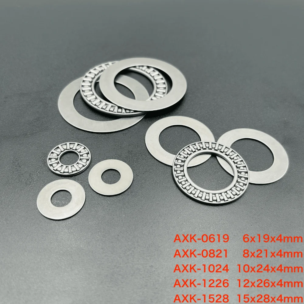 5 Sets Thrust Needle Roller Bearing With Two Washer AXK0619+2AS , AXK0821+2AS , AXK1024+2AS , AXK1226+2AS , AXK1528+2AS 3-in-1
5 Sets Thrust Needle Roller Bearing With Two Washer AXK0619+2AS , AXK0821+2AS , AXK1024+2AS , AXK1226+2AS , AXK1528+2AS 3-in-1