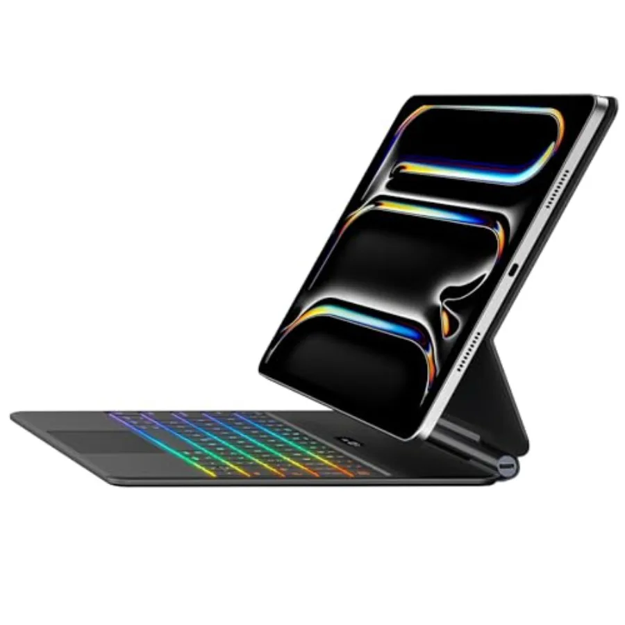 Чехол-клавиатура для iPad Pro 13 дюймов M4 2024/M5 2025: Ультратонкая Magic Keyboard с мультитач-трекпадом и 7-цветной подсветкой
Чехол-клавиатура для iPad Pro 13 дюймов M4 2024/M5 2025: Ультратонкая Magic Keyboard с мультитач-трекпадом и 7-цветной подсветкой