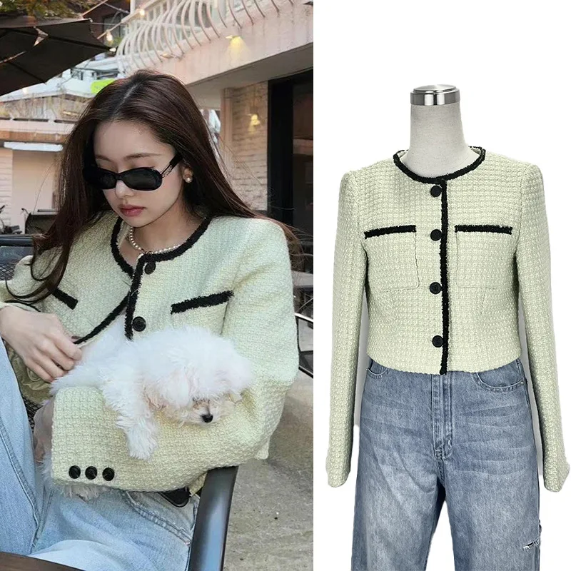 Elegant Soft Minimalist Women's Outerwear Autumn Winter Thick Knitted Woolen Coat Modern Style No Collar Standard Length
Elegant Soft Minimalist Women's Outerwear Autumn Winter Thick Knitted Woolen Coat Modern Style No Collar Standard Length