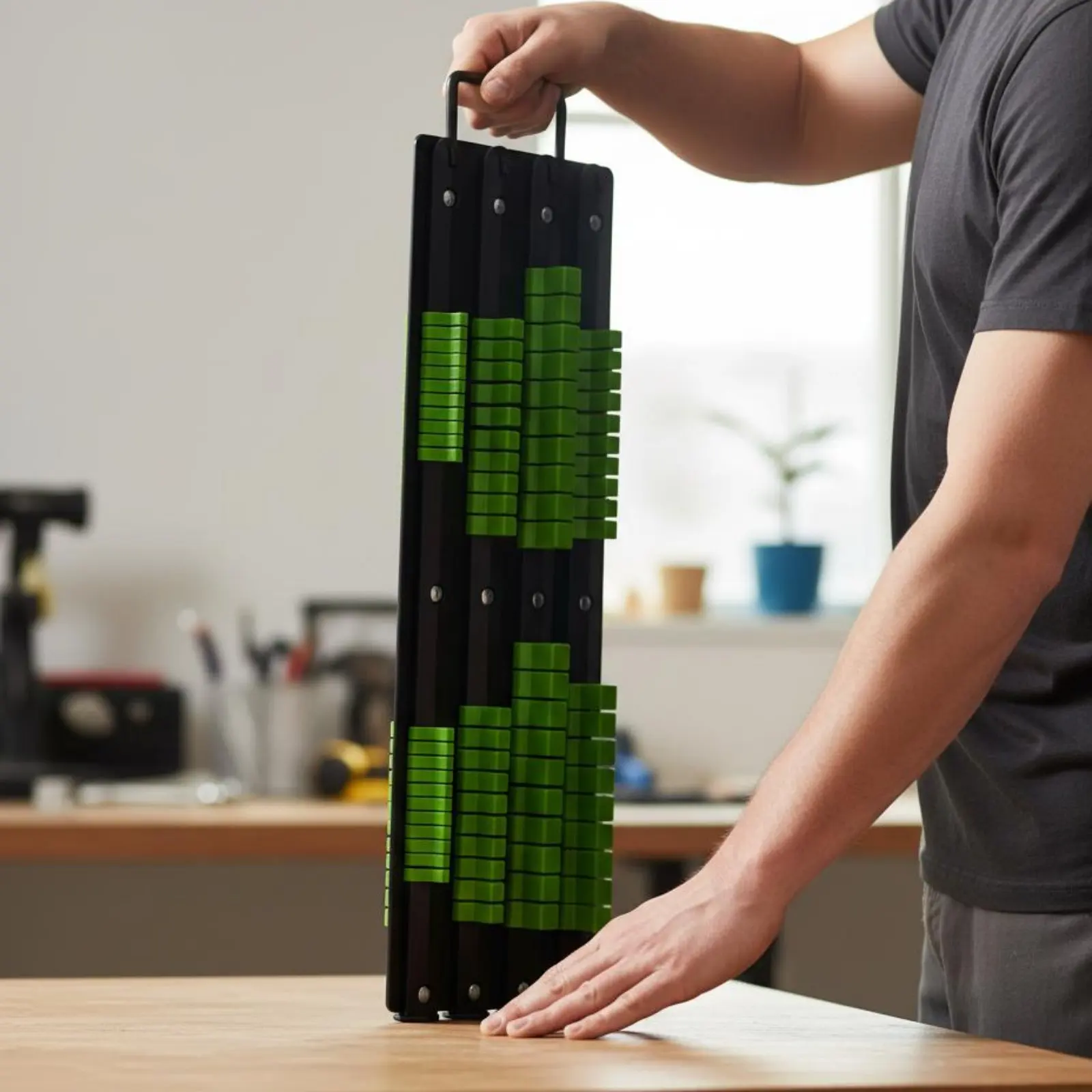 80 Pieces 80-Holder Socket Rail Holder Portable Socket Organizer Tray Tool Storage Long-Lasting Metal Fastening Mechanism
80 Pieces 80-Holder Socket Rail Holder Portable Socket Organizer Tray Tool Storage Long-Lasting Metal Fastening Mechanism