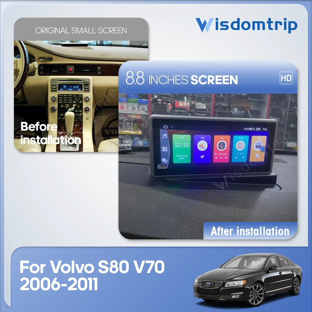 8.8inch For Volvo S80 V70 2006-2011 Car Multimedia Video Player GPS Navigation Radio 4G WiFi Carplay Android 13 360 camera
8.8inch For Volvo S80 V70 2006-2011 Car Multimedia Video Player GPS Navigation Radio 4G WiFi Carplay Android 13 360 camera