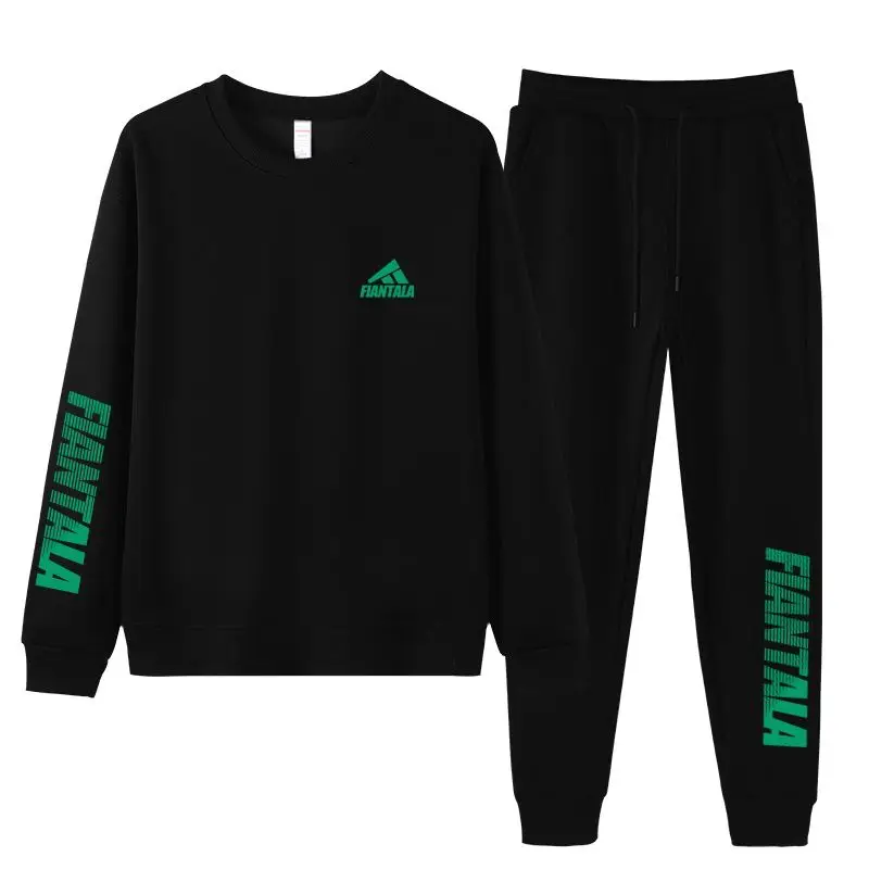 Casual sports suit men's spring and autumn crew neck sweater color matching trousers matching
Casual sports suit men's spring and autumn crew neck sweater color matching trousers matching