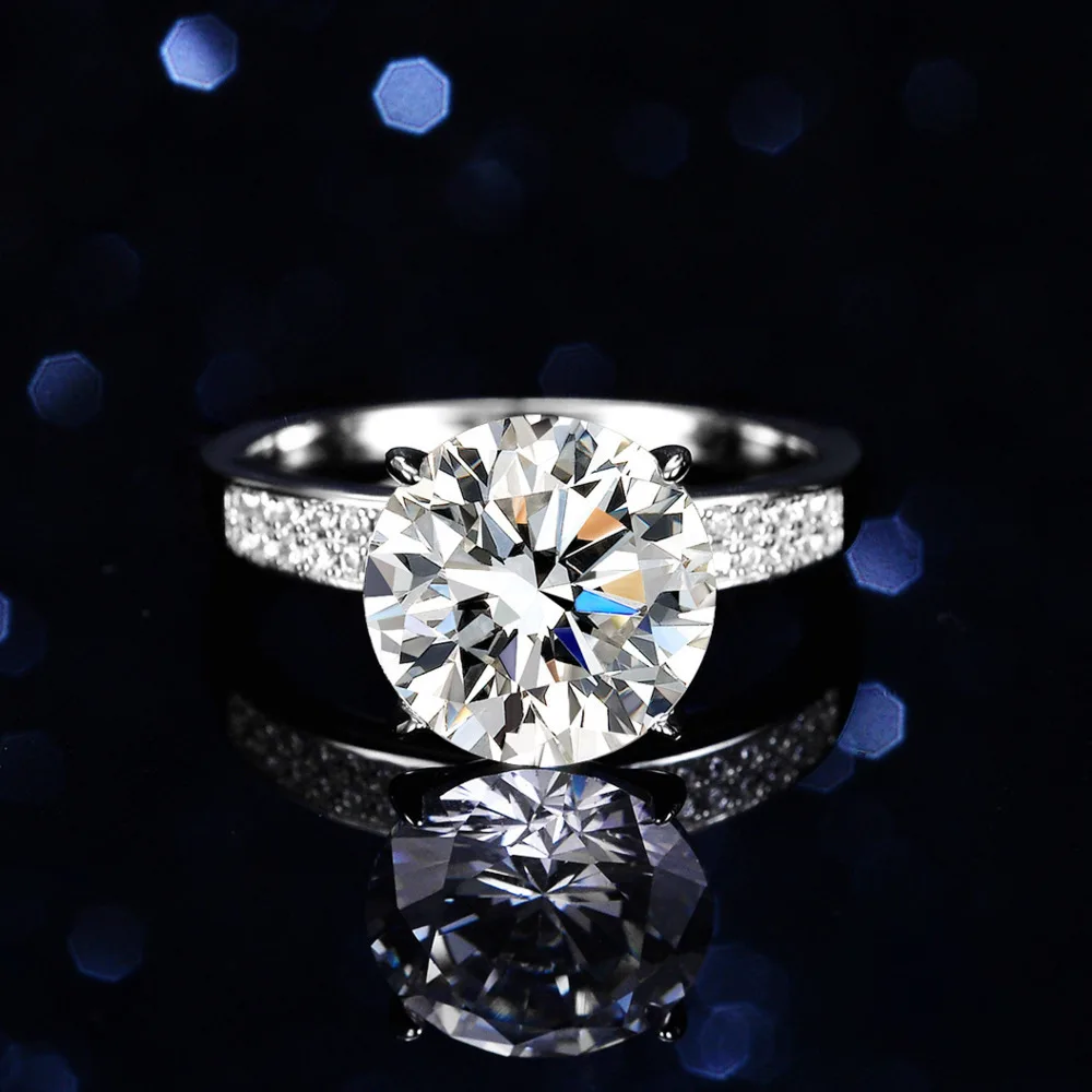 BR 5CT S925 Sterling Silver Moissanite Ring, Classic 4-Prong & Double Row Design, Luxury Wedding Band for Women
BR 5CT S925 Sterling Silver Moissanite Ring, Classic 4-Prong & Double Row Design, Luxury Wedding Band for Women