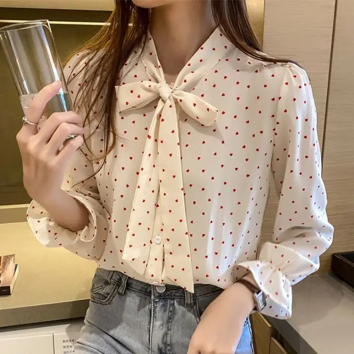 Женская блузка Gentle Breeze в горошек, весенне-осенняя новая женская блузка Sle Super Fairylike Sa Knot Sweet Top
Женская блузка Gentle Breeze в горошек, весенне-осенняя новая женская блузка Sle Super Fairylike Sa Knot Sweet Top