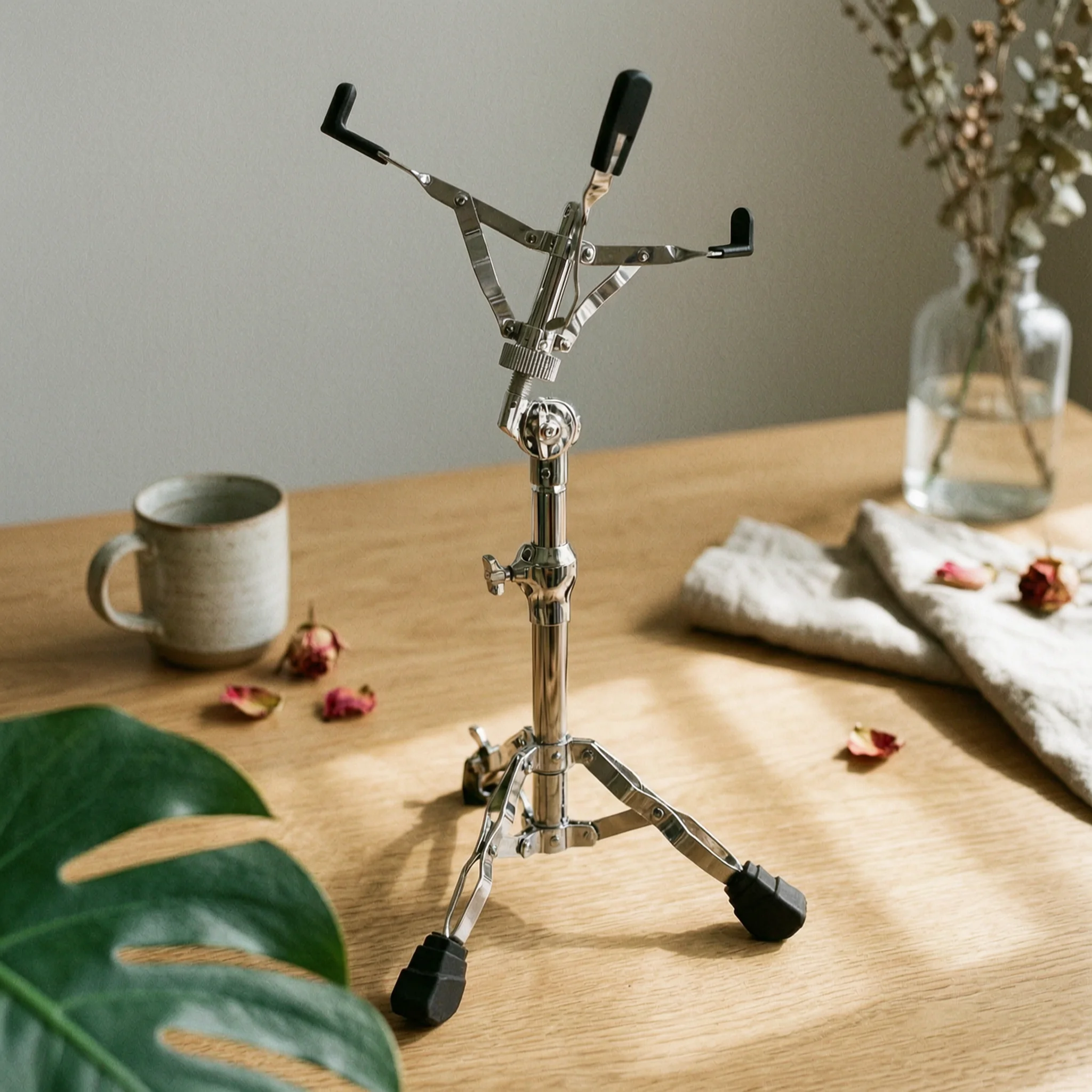 Snare Drum Stand Adjustable Height Double-Braced Snare Stand Percussion Hardware Rubber Feet Music Gear for Drummers, Studio
Snare Drum Stand Adjustable Height Double-Braced Snare Stand Percussion Hardware Rubber Feet Music Gear for Drummers, Studio