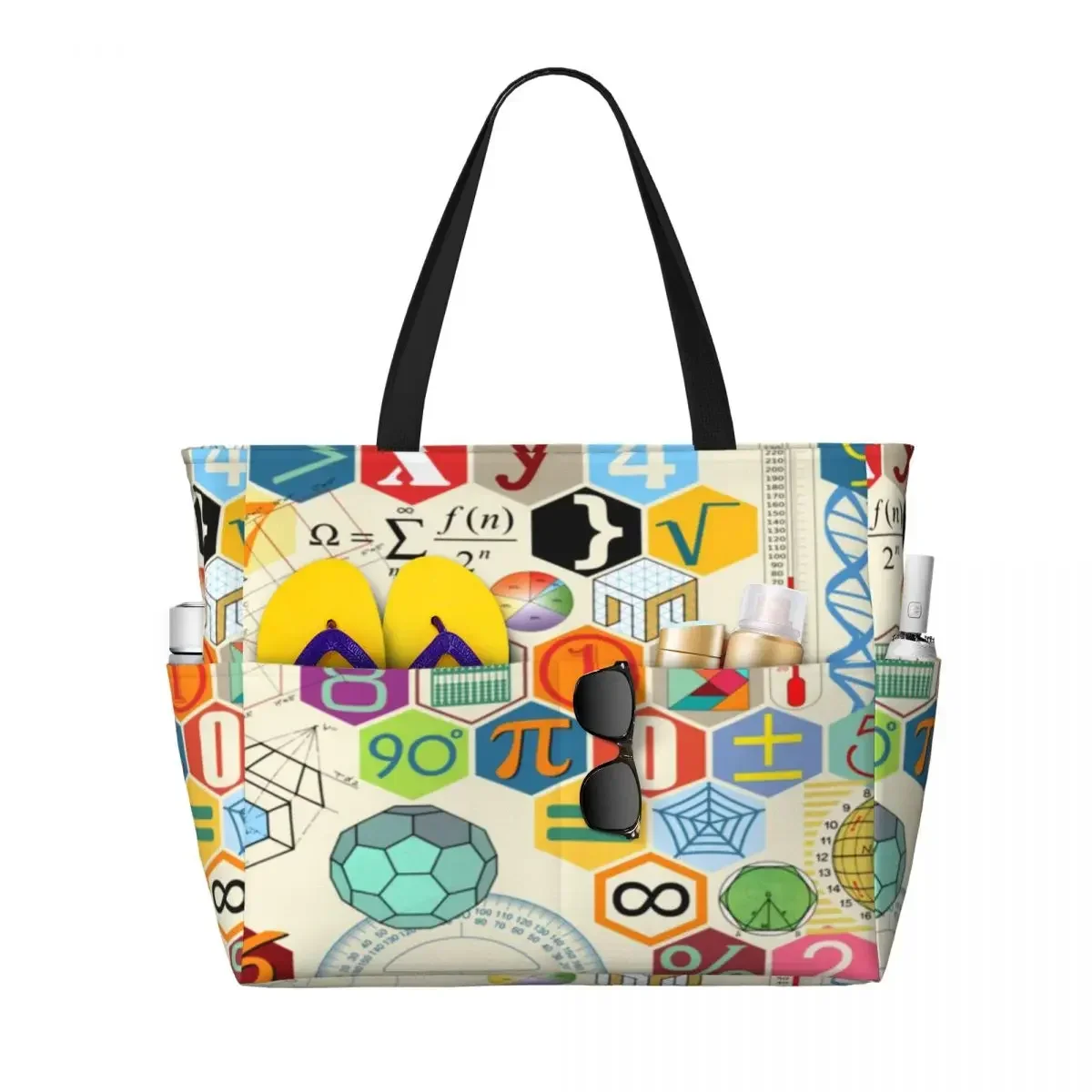MATH Beach Travel Bag, Tote Holiday Shopping Daily Shoulder Multi-Style Pattern
MATH Beach Travel Bag, Tote Holiday Shopping Daily Shoulder Multi-Style Pattern