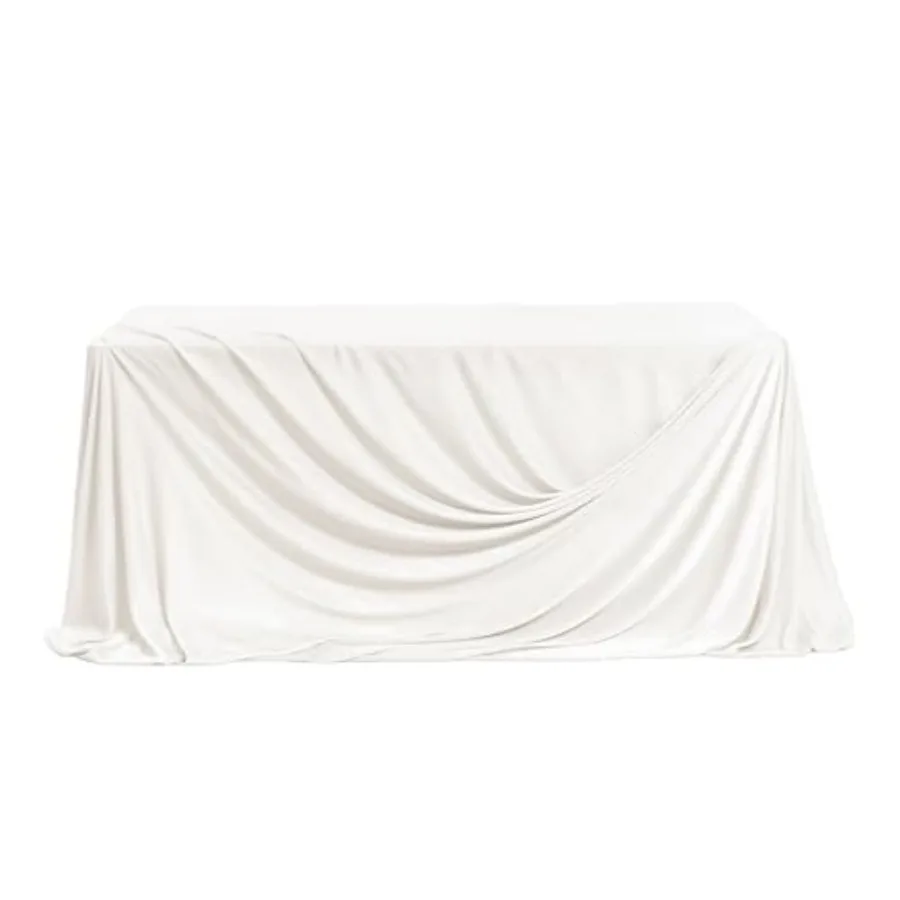 White Wedding Table Cloths in Premium Crumpled Velvet 9Feet x 11Feet Fits 4ft/6ft Rectangular/Round SweetheartandHead Table for
White Wedding Table Cloths in Premium Crumpled Velvet 9Feet x 11Feet Fits 4ft/6ft Rectangular/Round SweetheartandHead Table for