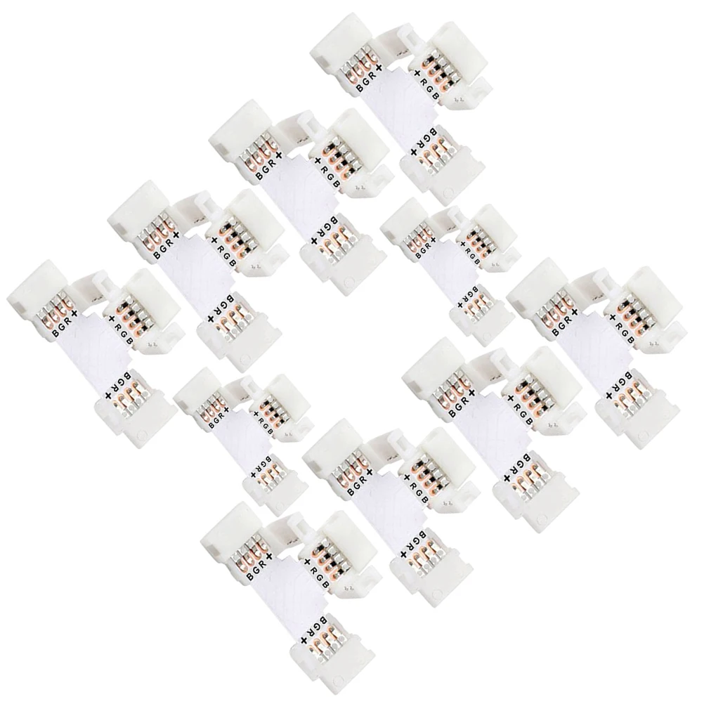 10pcs LED Light Strip Connector Strips Corner Wire Connectors Clip Buckle for 10MM RGB Flexible Board Lighting Accessories
10pcs LED Light Strip Connector Strips Corner Wire Connectors Clip Buckle for 10MM RGB Flexible Board Lighting Accessories