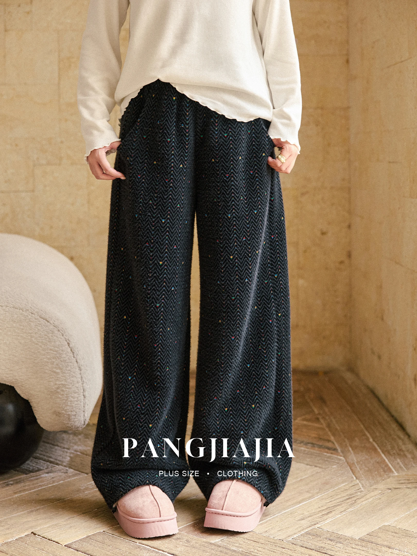 plus Size Women's Casual Pants Thiened Floing Embroidery Rainbow Candy Winter Long Trousers Comfortable Straight Leg High...
plus Size Women's Casual Pants Thiened Floing Embroidery Rainbow Candy Winter Long Trousers Comfortable Straight Leg High...