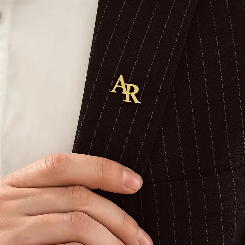 Custom Men's Initial Stainless Steel Name Brooch Personalized Simple & Elegant Suits Jackets Perfect Gift For Father And Husband
Custom Men's Initial Stainless Steel Name Brooch Personalized Simple & Elegant Suits Jackets Perfect Gift For Father And Husband