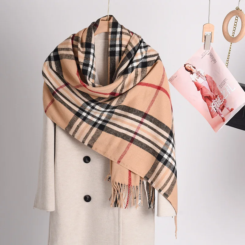 Classic Warm Winter Scarf Luxury Design Plaid Women Cashmere Pashmina Shawl Lady Vintage Tassel Scarves Men Casual Blanket
Classic Warm Winter Scarf Luxury Design Plaid Women Cashmere Pashmina Shawl Lady Vintage Tassel Scarves Men Casual Blanket