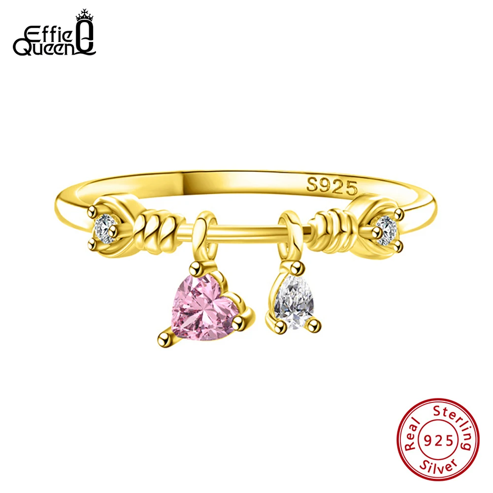 Кольцо Effie Queen из 100% серебра S925 с розовым цирконием в форме сердца, романтическое украшение для женщин, кольцо с сердечком из циркония, подарок на День святого Валентина SR312
Кольцо Effie Queen из 100% серебра S925 с розовым цирконием в форме сердца, романтическое украшение для женщин, кольцо с сердечком из циркония, подарок на День святого Валентина SR312