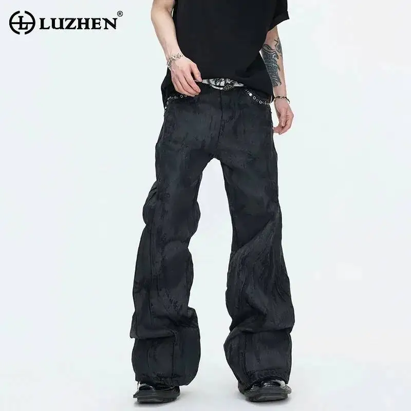 LUZHEN 2026 New Original Personalized Wornout Design Straight Jeans Men's Fashion Solid Color Street Handsome Denim Pants JY6488
LUZHEN 2026 New Original Personalized Wornout Design Straight Jeans Men's Fashion Solid Color Street Handsome Denim Pants JY6488