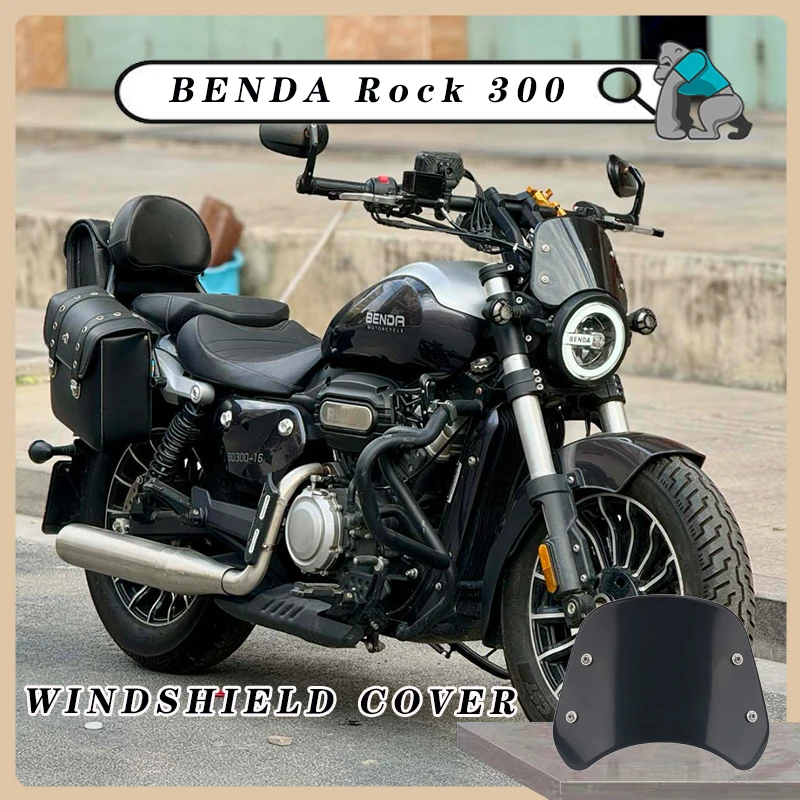 Customized For BENDA Rock 300 bd300 BD300 Motorcycle Retro ABS Plastic Screen Headlight Fairing Windshield Cover
Customized For BENDA Rock 300 bd300 BD300 Motorcycle Retro ABS Plastic Screen Headlight Fairing Windshield Cover