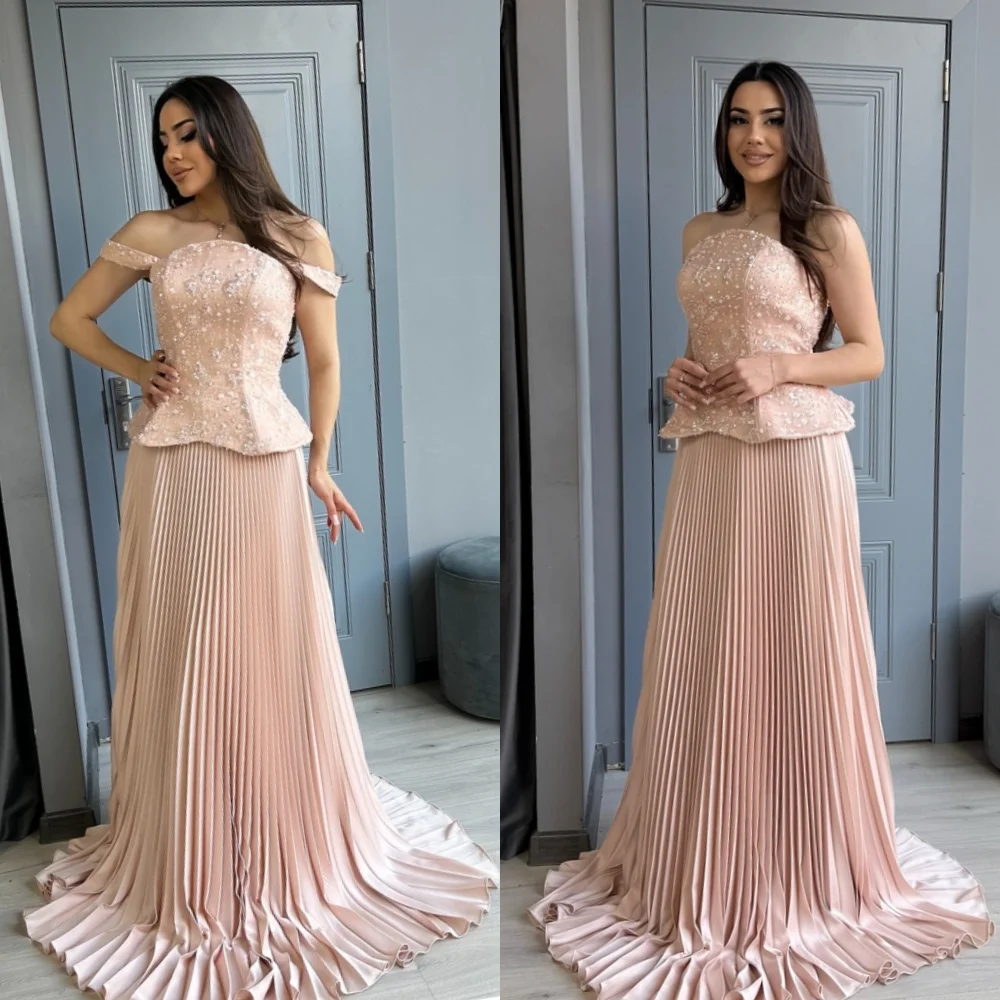 Customized Modern Pink Jersey Evening Dress Temperament Strapless Off the Shoulder Celebrity Gowns Luxury Vestido De Festa
Customized Modern Pink Jersey Evening Dress Temperament Strapless Off the Shoulder Celebrity Gowns Luxury Vestido De Festa