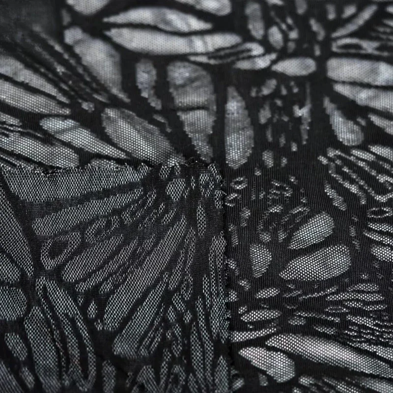 White black elastane ice silk petal clothing fabric lining curtain wedding dress lace
White black elastane ice silk petal clothing fabric lining curtain wedding dress lace