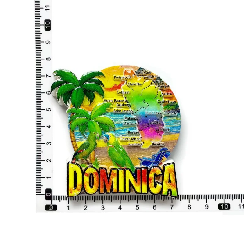 Dominica Island Refrigerator Magnet Latin American Island Parrot Creative 3D Magnet Travel Souvenir Gift
Dominica Island Refrigerator Magnet Latin American Island Parrot Creative 3D Magnet Travel Souvenir Gift