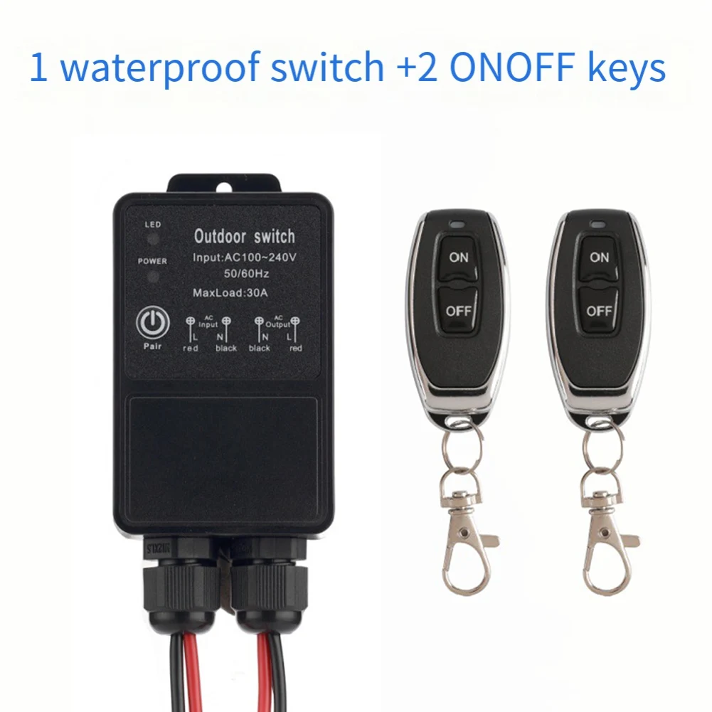IP65 Rated Outdoor Waterproof Switch Outdoor Use 105*49*30.5mm 30a Relay For Light Control Working Voltage AC100-240V
IP65 Rated Outdoor Waterproof Switch Outdoor Use 105*49*30.5mm 30a Relay For Light Control Working Voltage AC100-240V