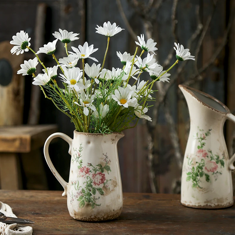 Vase Nordic Pastoral Style Ceramic Creative Distressed Home Gardening Decoration Dining Table Dried Flower Hydroponic Utensils
Vase Nordic Pastoral Style Ceramic Creative Distressed Home Gardening Decoration Dining Table Dried Flower Hydroponic Utensils