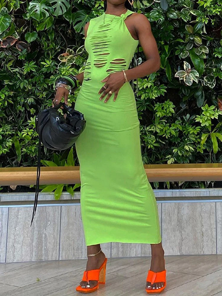 Sexy Hollow Hole Women Skinny Maxi Dress 2023 Knit Round Collar Sleeveless Fashion Solid Pullover Casual Street Style Long Dress
Sexy Hollow Hole Women Skinny Maxi Dress 2023 Knit Round Collar Sleeveless Fashion Solid Pullover Casual Street Style Long Dress