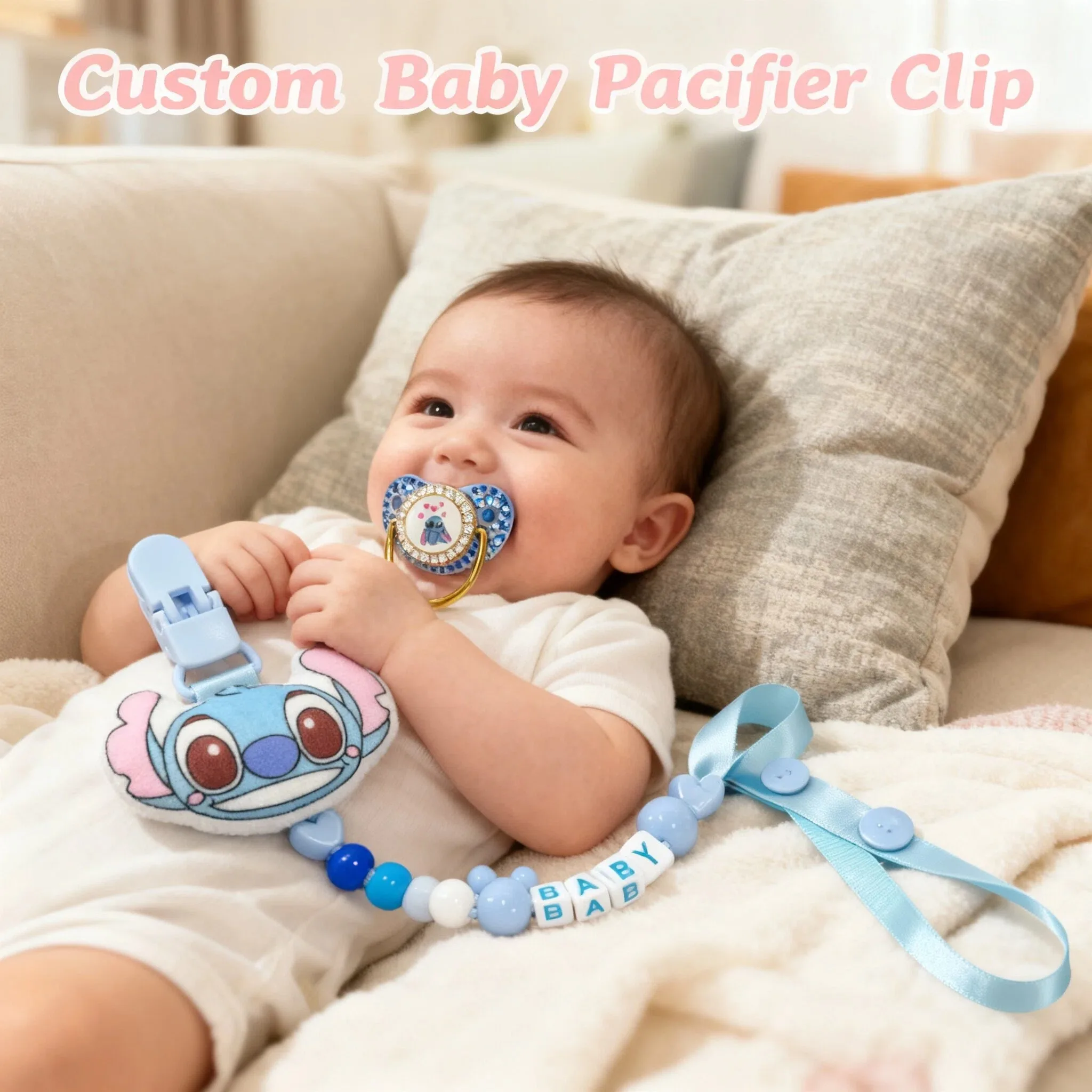 Infant Daily Use Silicone Pacifier Newborn Personalized Engraved Pacifier Clip Anti-lost Dummy Nipple Chain
Infant Daily Use Silicone Pacifier Newborn Personalized Engraved Pacifier Clip Anti-lost Dummy Nipple Chain