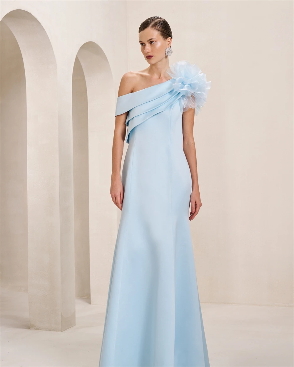 Customized Graceful One Shoulder Evening Dress Delicate Flowers Celebrity Gowns Classic Mermaid Jersey Special Occasion Gowns
Customized Graceful One Shoulder Evening Dress Delicate Flowers Celebrity Gowns Classic Mermaid Jersey Special Occasion Gowns